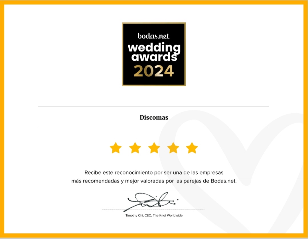 Un año mas, y van nueve, orgullosos de recibir el prestigioso premio🎖 #WeddingAwards2024 que entrega <a href="/bodasnet/">Bodas.net</a> . Muchas gracias a todas las parejas que lo habéis hecho posible gracias a vuestras opiniones👏👏.