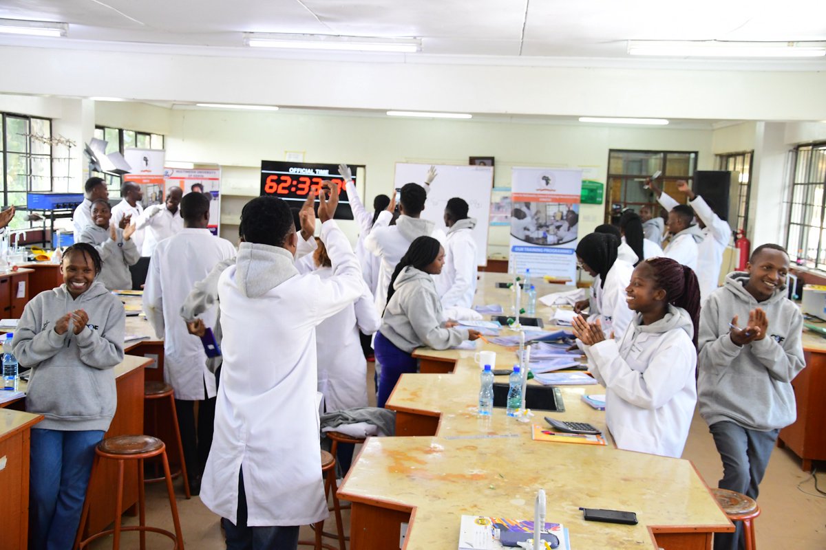 Official Time: Guinness world record attempt for the longest science lesson taught by an individual has officially come to an end with an official time of 62:33:34.

Congratulations to Tata Wekesa 🌟🎉🎉