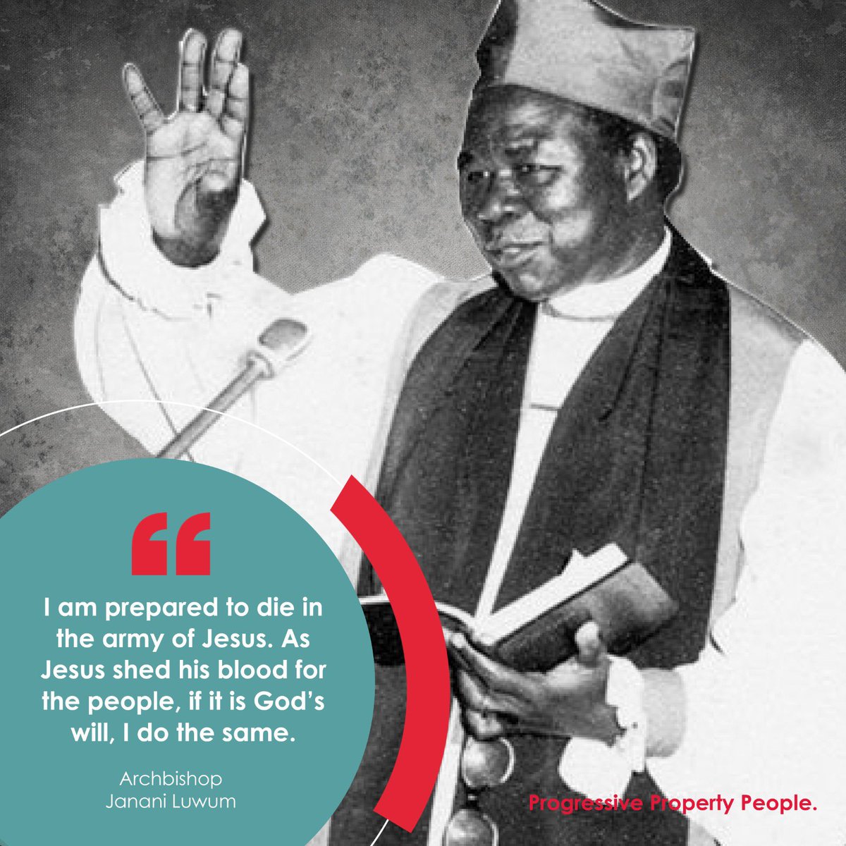 BrollUganda's tweet photo. Reflecting on Janani Luwum Day, we honor the remarkable courage and unwavering conviction of Archbishop Janani Luwum. His enduring legacy continues to inspire us all, reminding us that bravery knows no bounds. #JananiLuwumDay #BrollUganda #ProgressivePropertyPeople https://t.co/NStNwxOYoZ