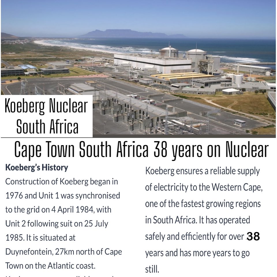 LorEssa123456's tweet photo. @rooze_henri #KoebergNuclear
#KoebergSouthAfrica38years
#nuclearcapacity https://t.co/452es69FPc