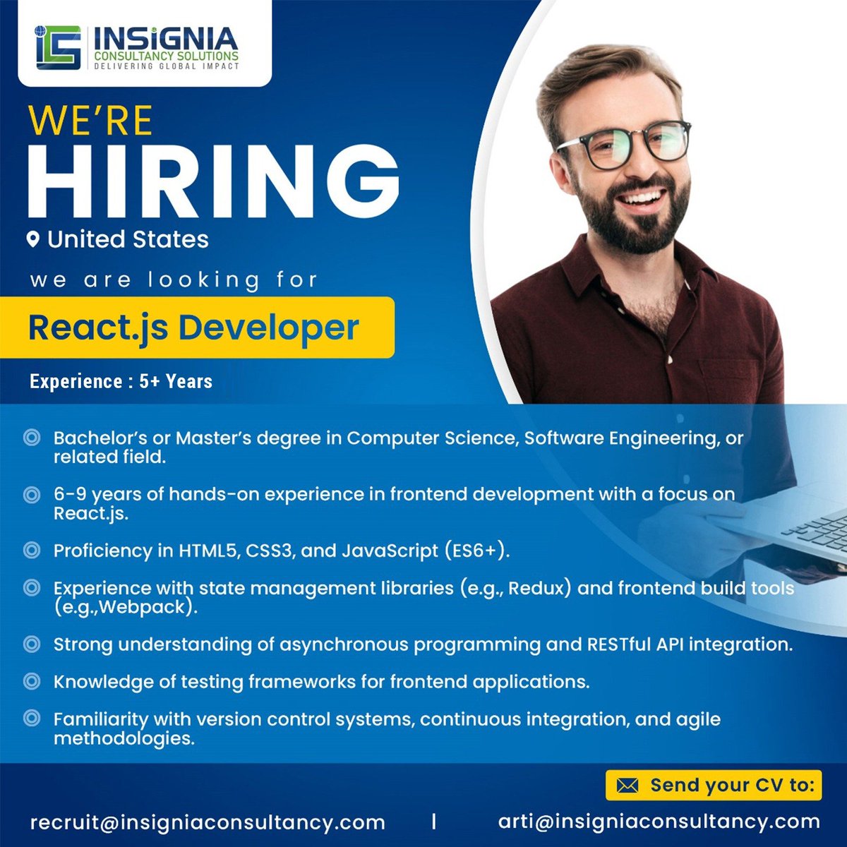 InsigniaCS's tweet image. Join our Team as a Technical Lead and Shaping the Future of Web Development.
#ServerSideJavaScript #Mentorship #CodeTheFuture #WebDevelopmentJobs