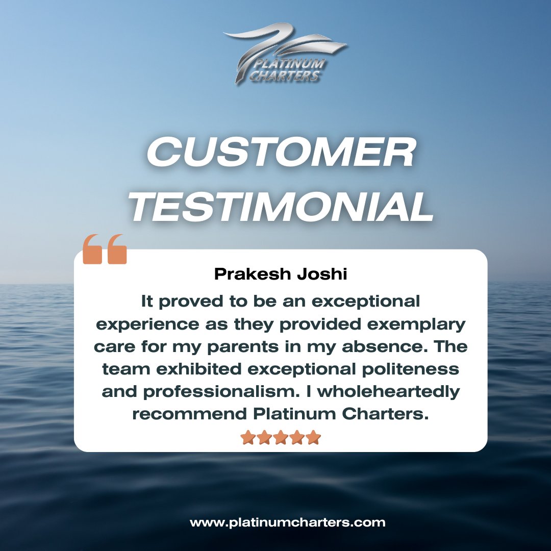 Grateful for the glowing reviews from our wonderful clients! 🌟 Your positive feedback fuels our passion and commitment to excellence.

DM or contact us at 0129008200 📞

#platinumcharters #portdickson #malaysiatourism #malaysia #visitmalaysia #sailboat #boatmalaysia #luxurious