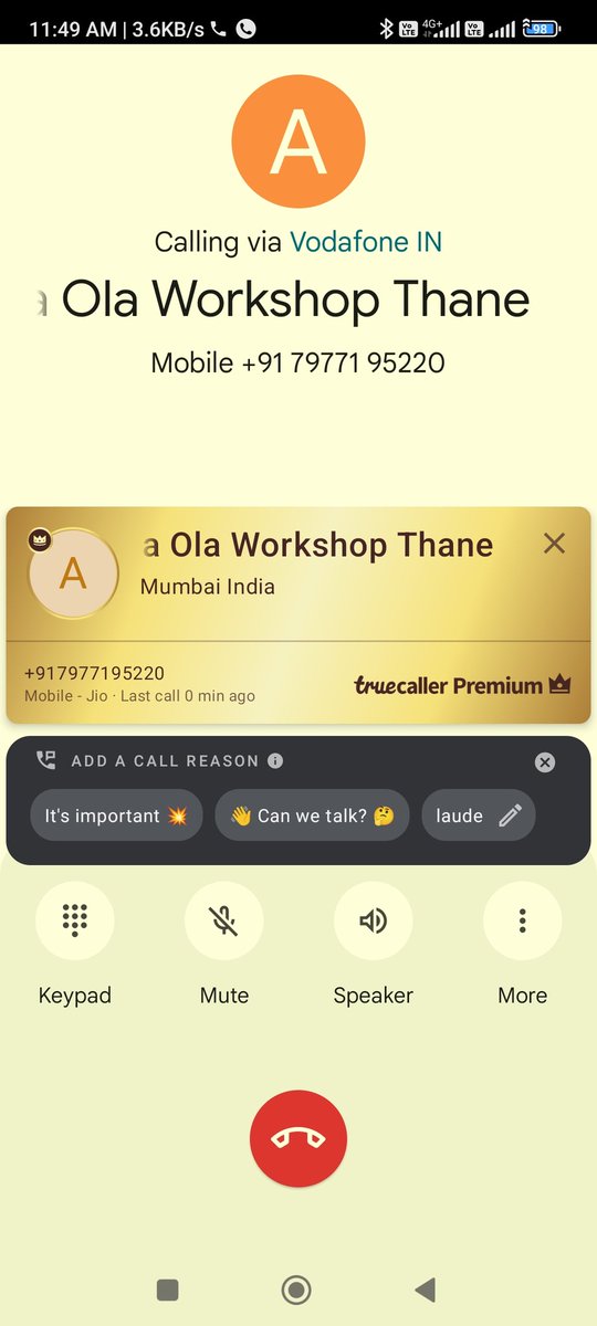 00ssprince00's tweet photo. No response from Thane Workshop it's been days.
What a pathetic service by Ola Electric
@OlaElectric
@OlaElectrick
#OlaUnityHeritageRide
#CultureMeetsFuture
#OLA #olaelectric
#OlaS1Air #MoveOs #MoveOs4 #S1Air #ElectricVehicles #endiceage @OlaOwnersClub
#NoServicebyOLAElectric https://t.co/VaDzo8oFFq