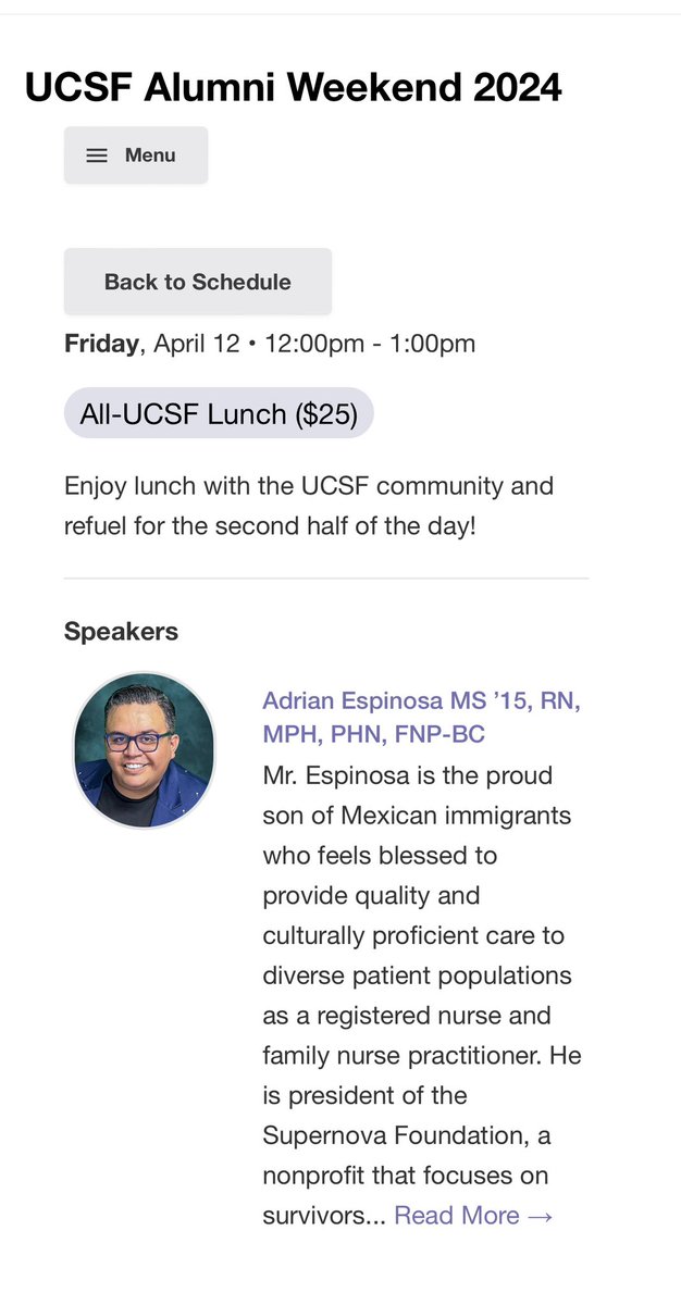 Join me for @UCSF Alumni Weekend Fam! Let’s go @UCSFNurse #Alumni #Nursing #FNP #RN #2024 #Latinx ucsfalumniweekend.com