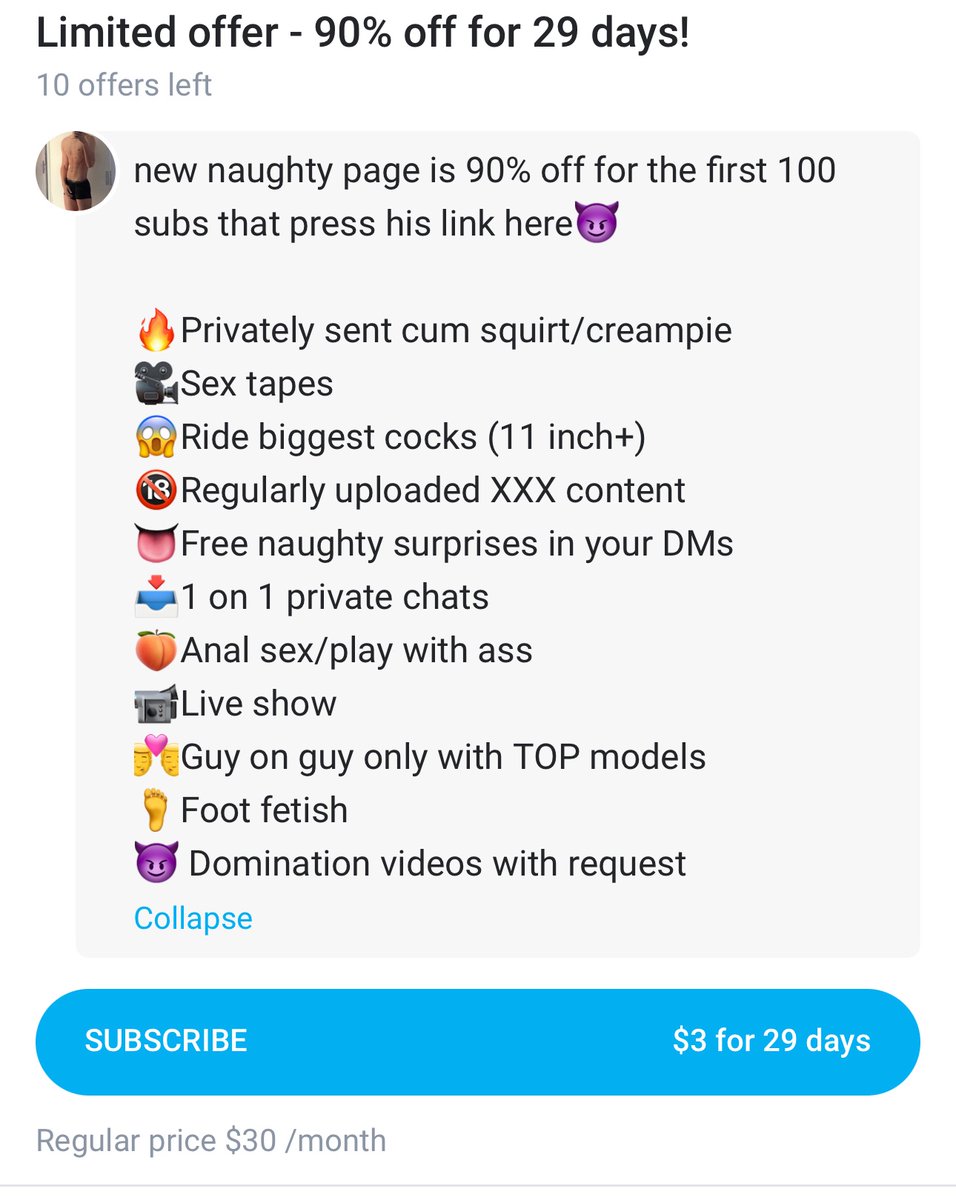 Dominion_Spaw's tweet photo. Limited offer guys 🥵 L!nk in bio 😘 3$ price now instead 30$ regular price https://t.co/CA8cqHhIOD