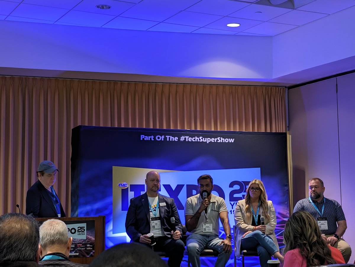 ecosmob's tweet photo. Thank you for dropping by for the expert session on How UC and AI are Revolutionizing Communications with our Co-founder & CTO @r_brahmbhatt at @ITEXPO #TECHSUPERSHOW 2024.
#unifiedcommunications #ucaas #aisolutions #UCSolutions #ITEXPO2024 #voipsolutions https://t.co/pjU8r91NYg