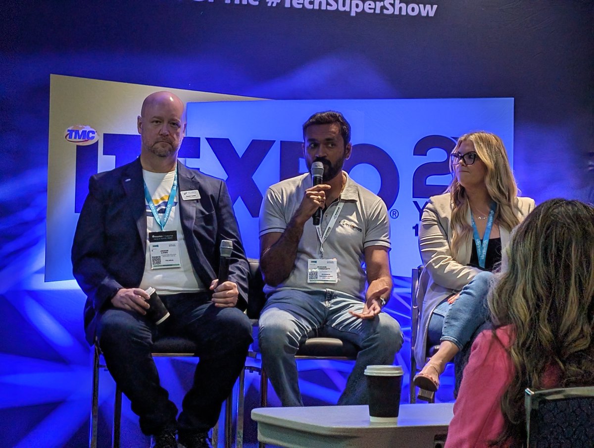 ecosmob's tweet photo. Thank you for dropping by for the expert session on How UC and AI are Revolutionizing Communications with our Co-founder & CTO @r_brahmbhatt at @ITEXPO #TECHSUPERSHOW 2024.
#unifiedcommunications #ucaas #aisolutions #UCSolutions #ITEXPO2024 #voipsolutions https://t.co/pjU8r91NYg