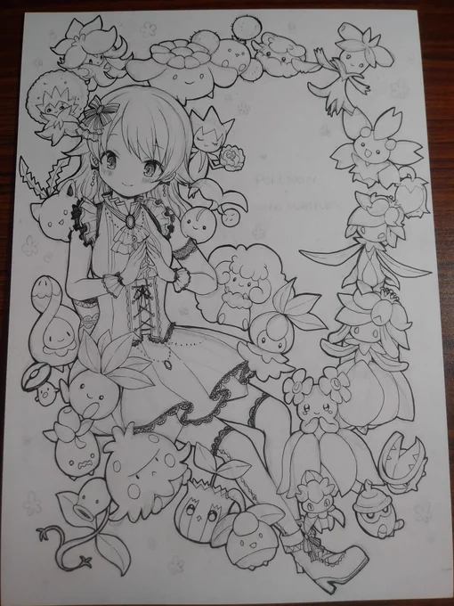 くさタイプが好きなのでたくさん描きました🌿 
