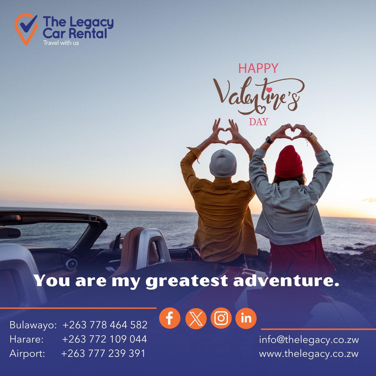 Actually, the best gift you could have given her was an adventure of a lifetime. Don't fret, you still have a chance to make it happen. Book now and create unforgettable memories!
#valentinesgift #MakeAnImpression #valentines #BookNow #love #loveisintheair #carhire #travelwithus