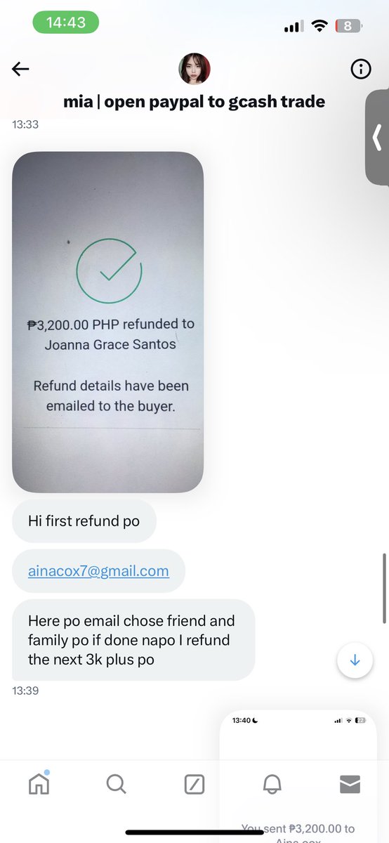 jingcolls's tweet photo. pics ng refund below.

then since i wanted to go na nga with the transaction, sinend ko ulit sa isang email. nakakaloka, 20 mins na wala pa ring response pero nakakapag post pa ng feedback/proof kuno. pagcheck ko, wala na, nakablock na ko. https://t.co/apAWdfPHE1