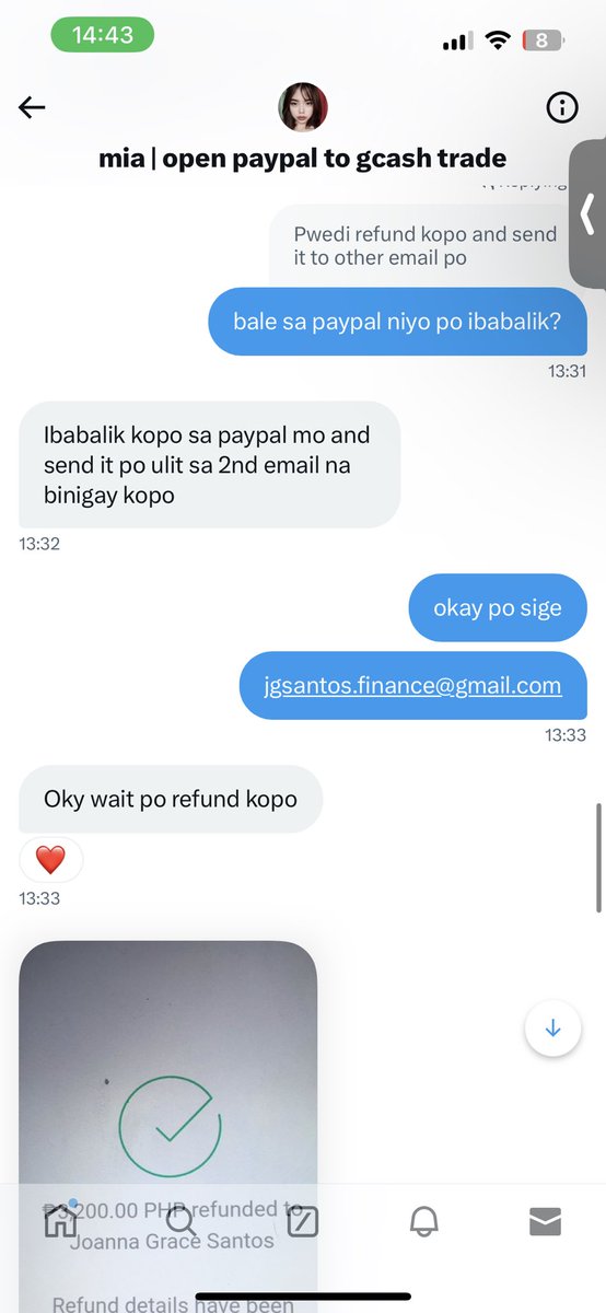 jingcolls's tweet photo. pics ng refund below.

then since i wanted to go na nga with the transaction, sinend ko ulit sa isang email. nakakaloka, 20 mins na wala pa ring response pero nakakapag post pa ng feedback/proof kuno. pagcheck ko, wala na, nakablock na ko. https://t.co/apAWdfPHE1