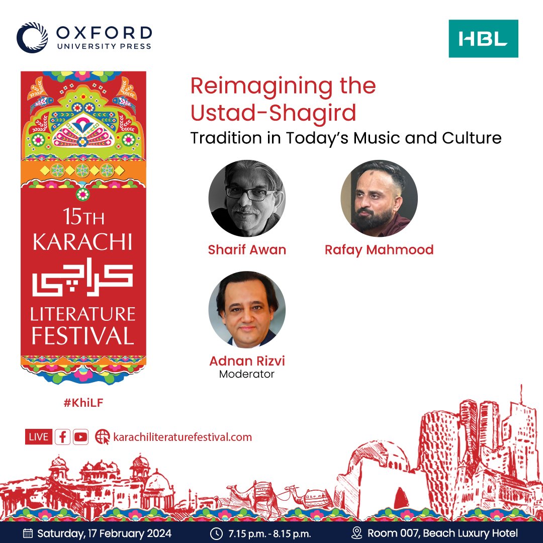 Here are some captivating sessions taking place at the 15th Karachi Literature Festival 2024! 🗓️ 16th, 17th & 18th February 2024 📍 Beach Luxury Hotel, Karachi Looking forward to seeing you at #KLF! #KhiLF #KLF2024 #HBL #HabibBankLimited #HBLatKLF #KarachiLiteratureFestival