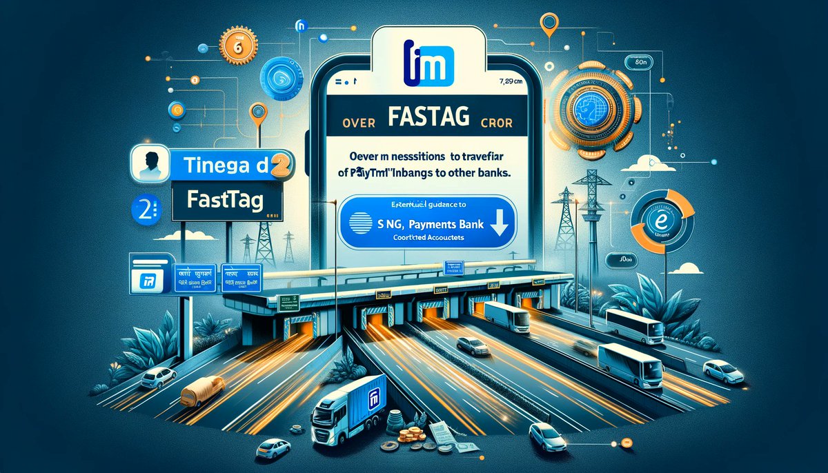 India's digital toll journey accelerates with over 7 crore FASTag users! 

Transition is key as 2 crore switch from Paytm's FASTag to other banks. 

Embrace the change for seamless travel. 

#FASTag #DigitalIndia #RoadTravel