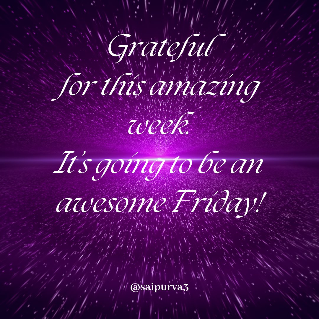 saipurva's tweet image. #awesomeweek #newweek #neweek #newweeknewgoals #newbeginnings #newgoals💪 #amazingweek #inspirationalquotes #motivationalquotes #mondaymotivation #believe2success #believe #lawofattraction #quotes #believeinyourself #friday #fridayvibes #weekendvibes #amazingday
