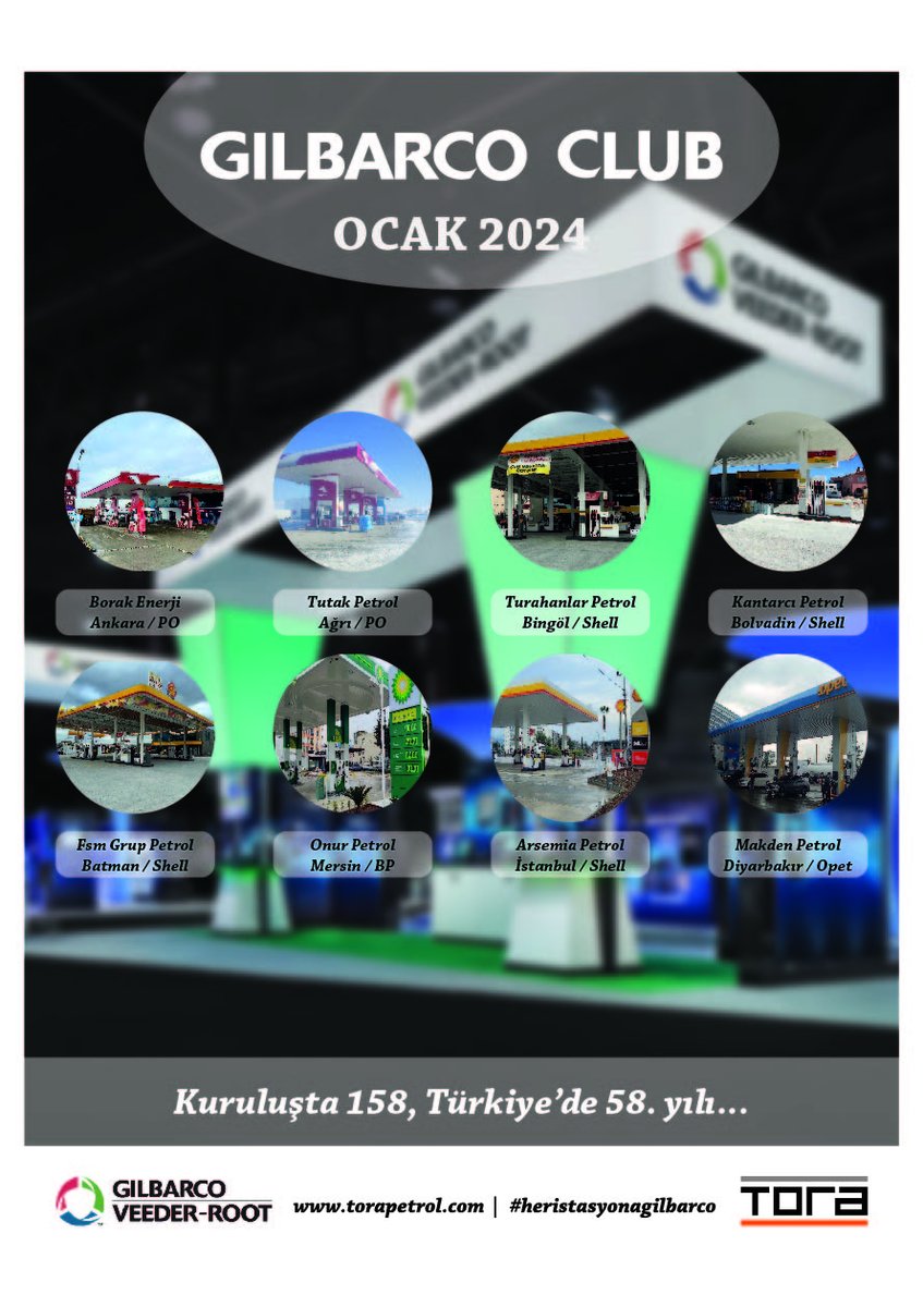 Gilbarco Club Ocak 2024 yeni üyelerimiz! heristasyonagilbarco.com #heristasyonagilbarco @gilbarcoveederroot #akaryakitistasyonu #akaryakitpompasi #tora #fuelstation