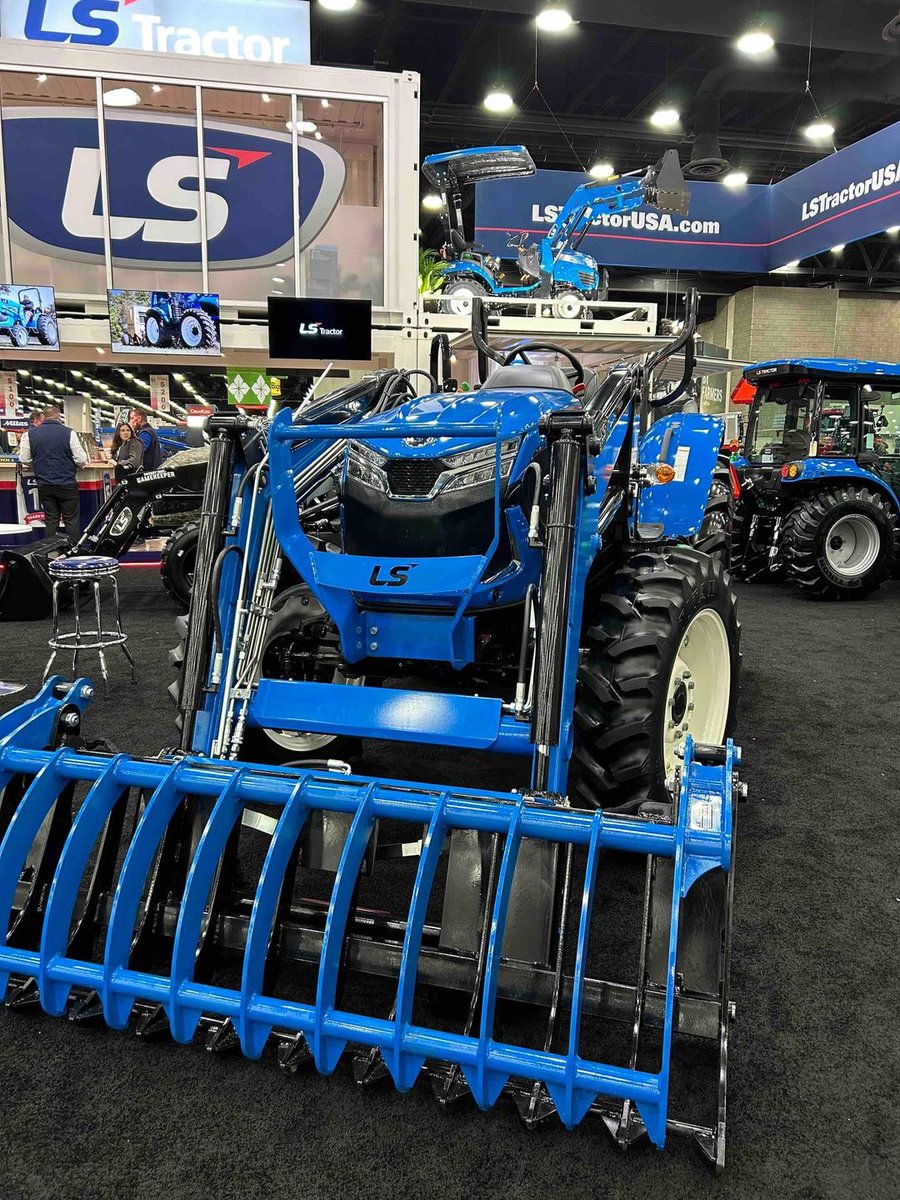 Day 2 at NFMS! Come by the LS booth to see all of our tractors and get some giveaway items! #LSTractorUSA