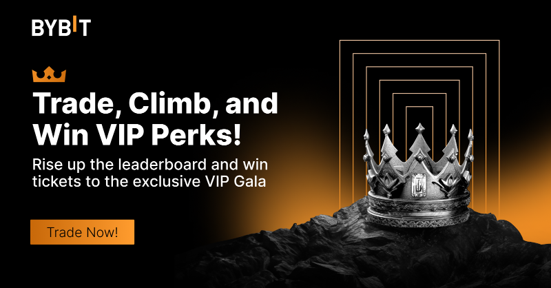 Bybit_Official's tweet photo. Step into the world of Bybit VIP. Exclusive trading, exclusive benefits. 

Join, Trade &amp; Get Invited to Our Year-End Gala, where top traders and crypto elites gather!

👇Click Trade Now to Start!

#BybitVIP #BybitTraderof2024