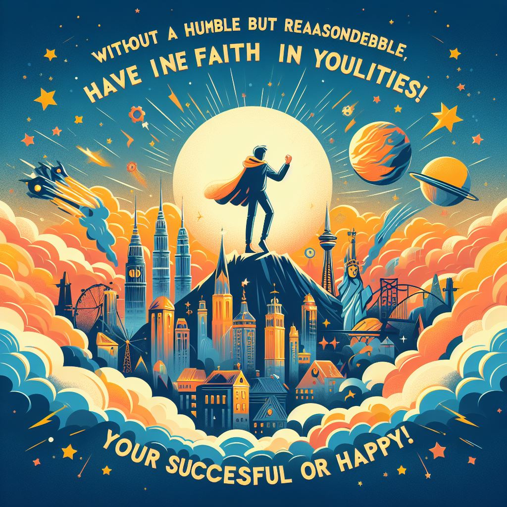 Believe in yourself! Have faith in your abilities! Without a humble but reasonable confidence in your own powers you cannot be successful or happy.
thanks to #Copilot for creating image
