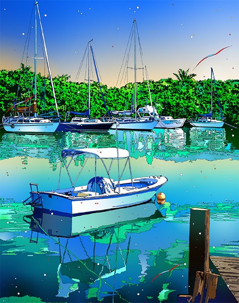 watercraft boat outdoors water no humans reflection scenery  illustration images