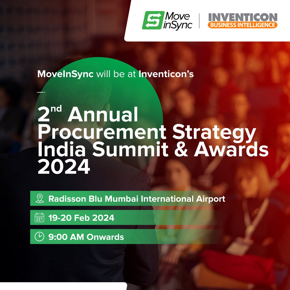 MoveInSync (@moveinsync_mis) on Twitter photo Join us at <a href="/InventiconBI/">Inventicon</a>'s 2nd Annual Procurement Strategy India Summit & Awards 2024, Radisson Blu Mumbai Airport on Feb 19-20. Ujjwal Trivedi, our Head of ESG and Products will discuss 'Building a Culture of Continuous Improvement in Procurement' on day two. Join us at <a href="/InventiconBI/">Inventicon</a>'s 2nd Annual Procurement Strategy India Summit & Awards 2024, Radisson Blu Mumbai Airport on Feb 19-20. Ujjwal Trivedi, our Head of ESG and Products will discuss 'Building a Culture of Continuous Improvement in Procurement' on day two.