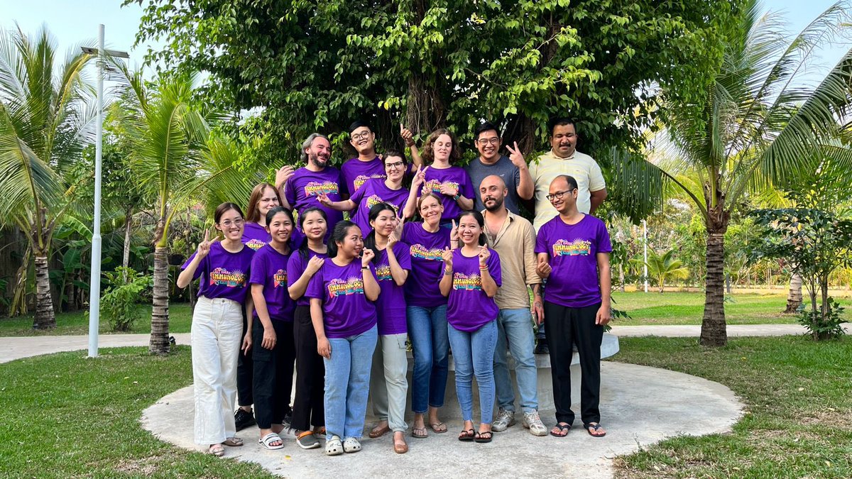 CantaertC's tweet photo. Our lab retreat was a success! 2 days of adventuring, workshops in public speaking and the use of AI in life sciences, good food and good company!!  #Ilovemyteam! @PasteurCambodia @PasteurNetwork https://t.co/dhC0W0RMrU
