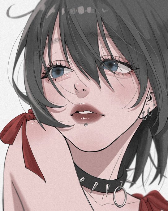 「lip piercing」 illustration images(Latest｜RT&Fav:50)