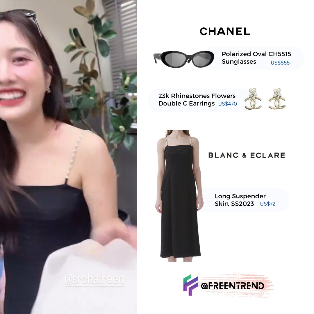 FreenTrend's tweet photo. Freen in the same dress on seoullw IGs (240208) and on her Valentine post (240214)

👗 Blanc &amp; Eclare dress
🕶👂 Chanel sunglasses and earrings

#ฟรีนสโรชา #srchafreen https://t.co/2cLWrjbfy6