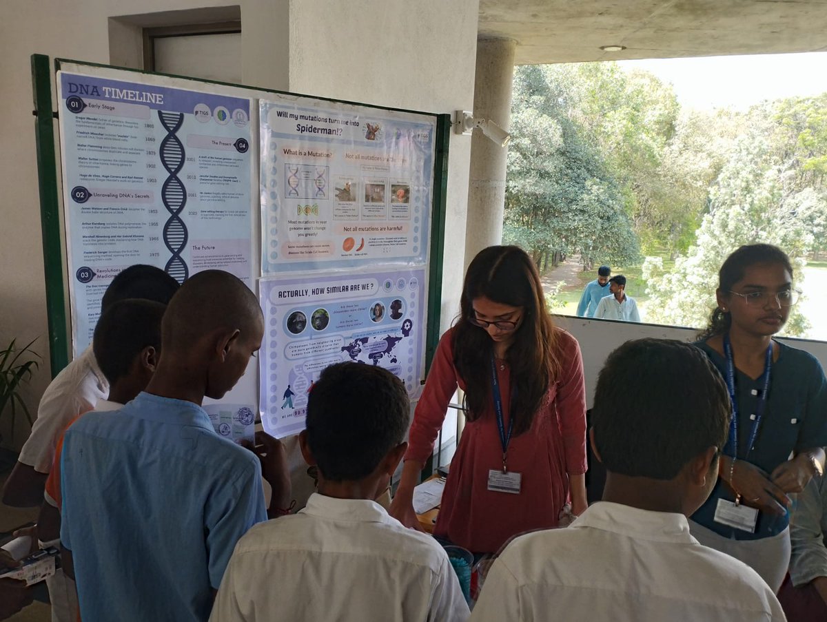 As part of it, young students from various schools visited and interacted with scientists to know more on the research being done on campus.

TIGS had a stall where students were engaged in various fun activities surrounding #Genetics &amp; why it's important to know about our genes.