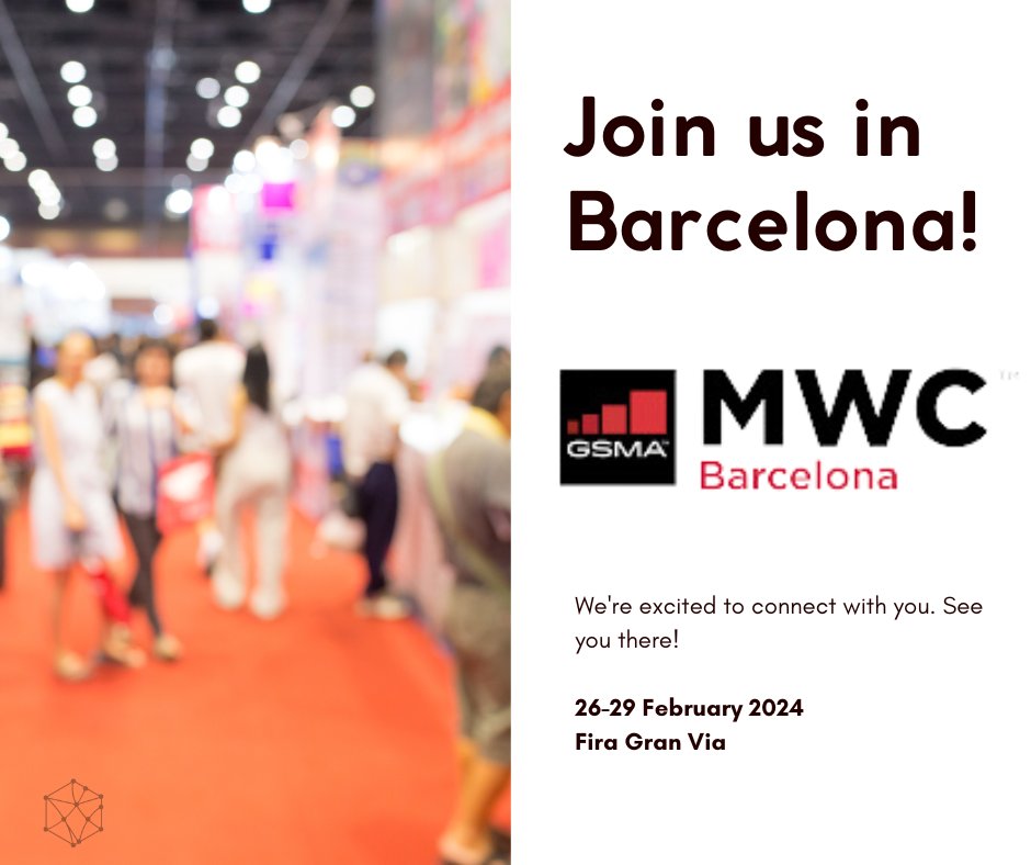 Don't miss out!

If you’re in Barcelona between February 26 and 29, join us at our stand, 8.0D17.4.

#MWC2024 #ScotlandIsNow #ScottishInnovation #scotlandisnow #scottishbusiness #techevent #event2024 #mwc24 @ScotDevInt @BayesCentre @scot5gcentre