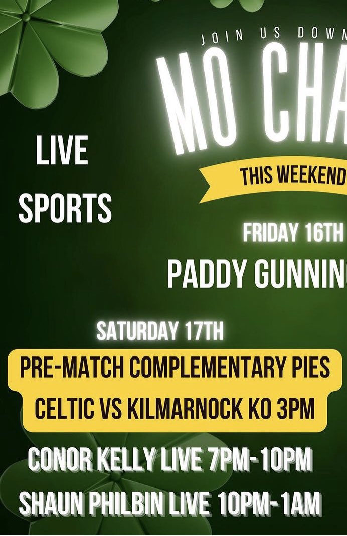 Saturday 17th feb
Killy at home
Bus leaving the village at 1345
Complimentary scran in Mo Chara before the bus