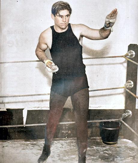 Luis Ángel Firpo, 1920s heavyweight contender from Argentina known as 'El Toro Salvaje de las Pampas,' or 'The Wild Bull of the Pampas.' Firpo's two-round brawl with heavyweight champion Jack Dempsey made him an Argentine hero even in losing.