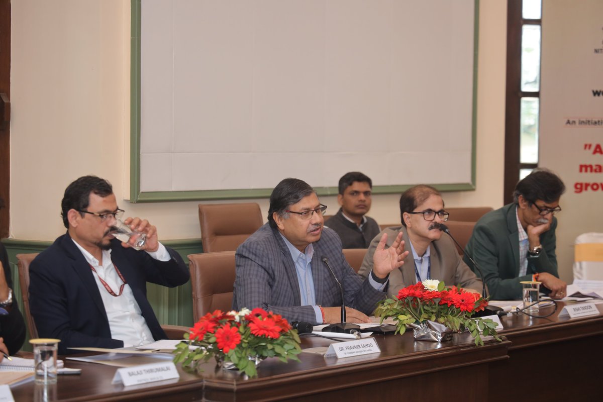 Prof Nagesh Kumar, ex-DG RIS, joined and chaired the session on accelerating manufacturing growth in India with industry experts, on sectoral policies and best practices.