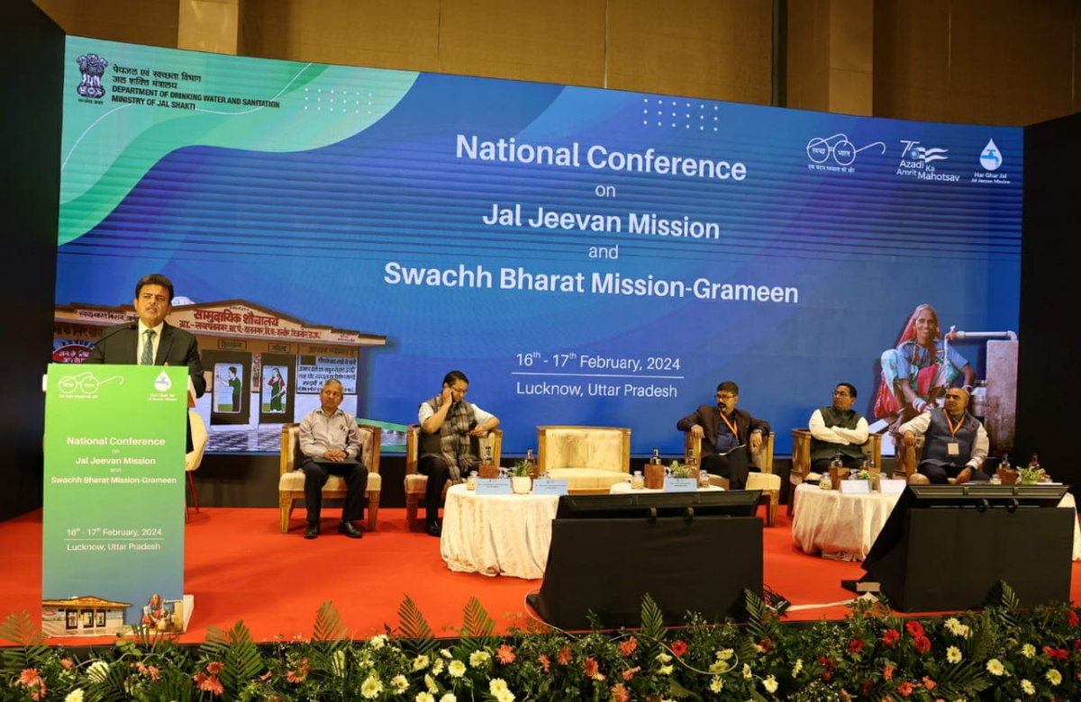 JJM_Assam's tweet image. #ConferenceAlert | The National Conference on Jal Jeevan Mission and Swachh Bharat Mission - Grameen started off today in Lucknow, Uttar Pradesh. The conference has been graced with active participation from State/ UTs, and Central Ministries.

Special Chief Secretary, PHED, Govt