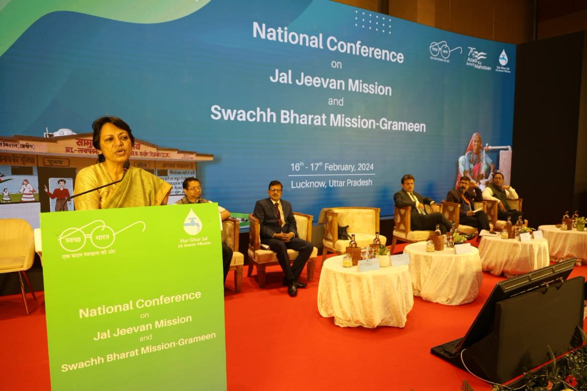 JJM_Assam's tweet image. #ConferenceAlert | The National Conference on Jal Jeevan Mission and Swachh Bharat Mission - Grameen started off today in Lucknow, Uttar Pradesh. The conference has been graced with active participation from State/ UTs, and Central Ministries.

Special Chief Secretary, PHED, Govt