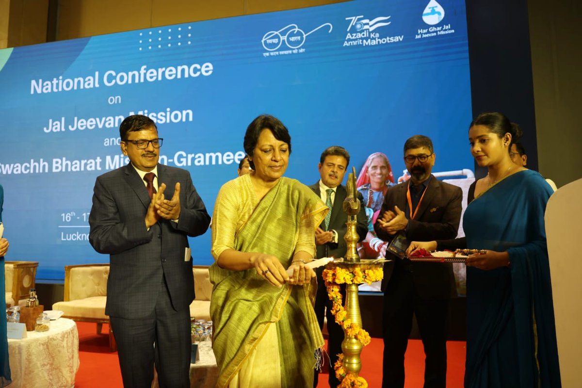 JJM_Assam's tweet image. #ConferenceAlert | The National Conference on Jal Jeevan Mission and Swachh Bharat Mission - Grameen started off today in Lucknow, Uttar Pradesh. The conference has been graced with active participation from State/ UTs, and Central Ministries.

Special Chief Secretary, PHED, Govt