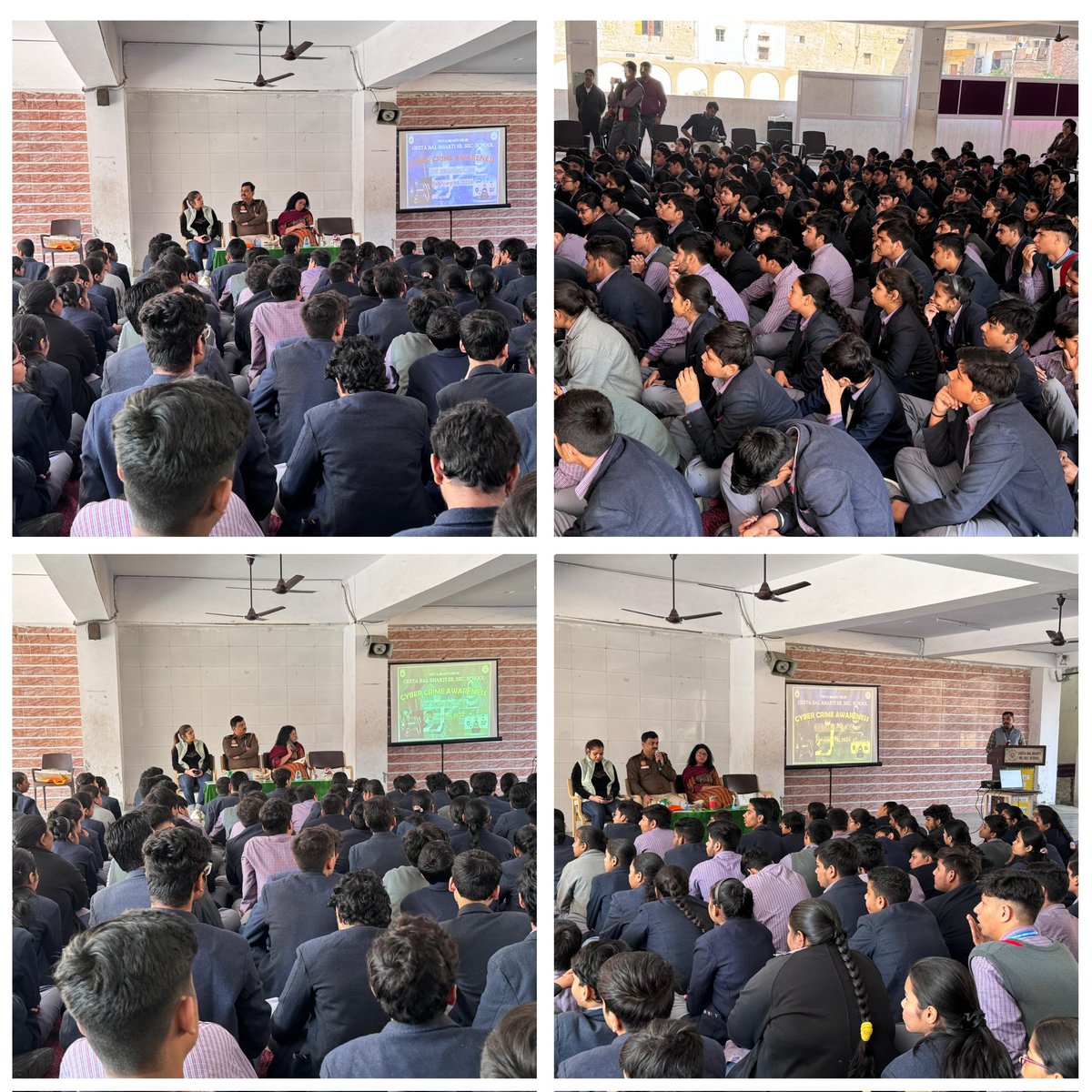 A Cyber awareness programme was organized by the Cyber Cell of #ShahdaraDistrict with Geeta Bal Bharti Sr. Sec. School students regarding awareness of Cyber/ OnlineFrauds.
@HMOIndia
@CPDelhi
@AddlCPER
@DelhiPolice