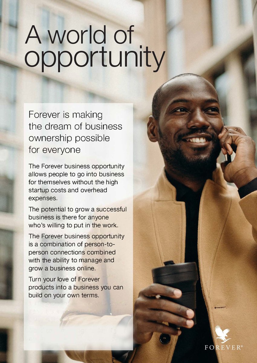 FlpSAfrica's tweet photo. Turn your love of Forever products into a business you can build on your own terms.

#businessopportunity https://t.co/WqjdcHcxM7