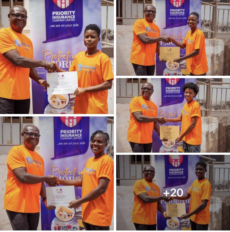 berryladiesfc's tweet photo. Management of Priority Insurance Company Limited( @priorityghana ) and @berryladiesfc presented certificates to our girls after the training π( All 22 images on our facebook page)
Trdz: Black Stars
πΈ @samboadbg
#BerryLadies
#InterMiamiCF
#priorityinsurance https://t.co/7YT30LL4aE