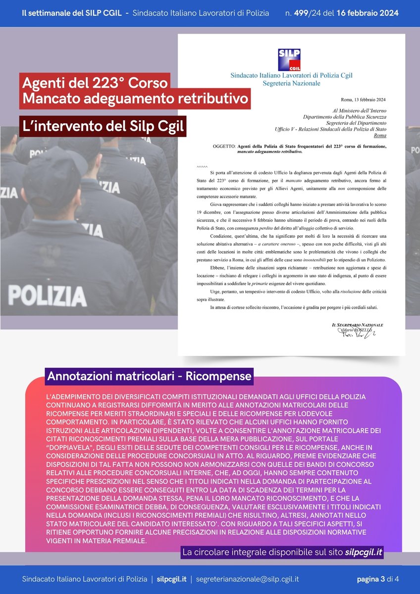 SILP CGIL Polizia tweet media