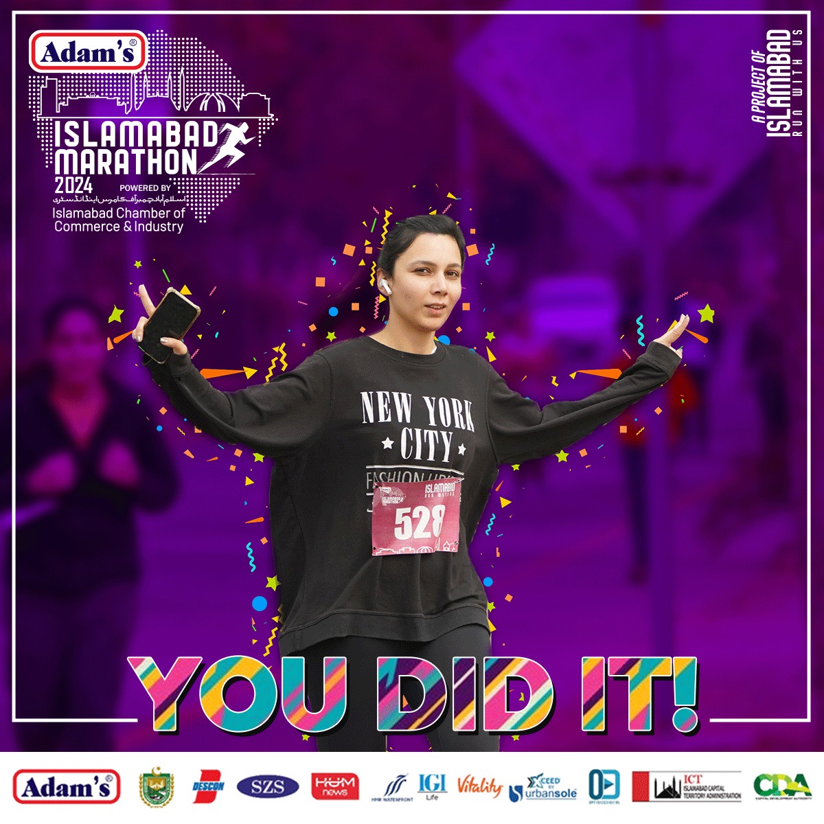 You made it! 
Hats off to all the runners who crossed the finish line with grace at #IslamabadMarathon2024. 
Your determination has truly inspired us all. 🏃‍♂🏅

#IslamabadMarathon #islamabadmarathon2024 #Islamabadrunwithus