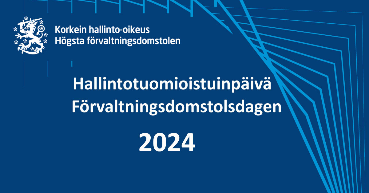 KHOtuomioistuin's tweet photo. Tänään pidettävässä KHO:n Hallintotuomioistuinpäivässä keskustelemme mm. rasismista suomalaisessa arjessa, hybridivaikuttamisesta ja työskentelystä katastrofien keskellä. Mukana 400 hallintolainkäytön ammattilaista. Tulossa mielenkiintoinen iltapäivä! #HTI2024 https://t.co/QeL7D0Wfct