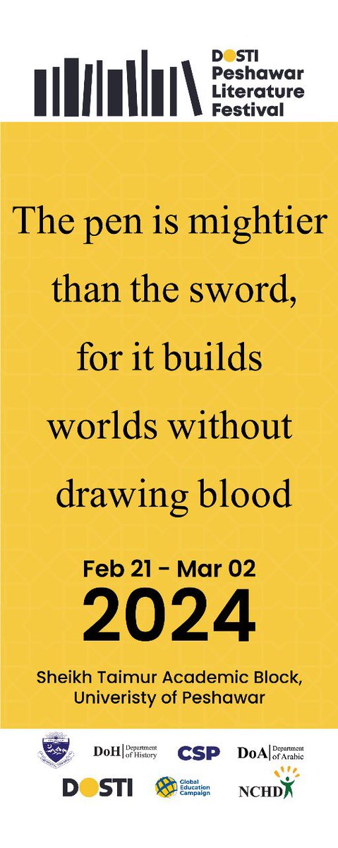 malikmoiz735's tweet photo. Words are seeds from which ideas bloom into gardens of understanding
#peshawarliteraturefestival #PLF3 #Dosti #PeshawarLitFest @peshawarfest https://t.co/DkXxmBmCMu