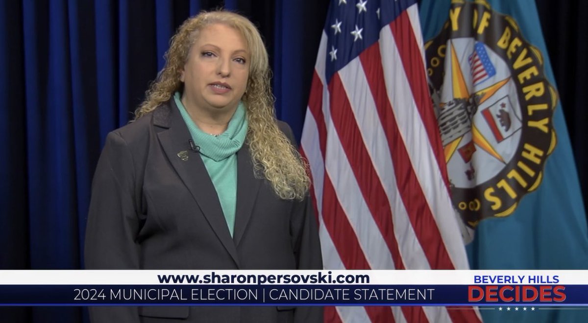 PersovskiSharon's tweet photo. Watch my Candidate Statement, and why I am running for City Council. 🩵 Thank you to BHTV for all your help and hard work. https://t.co/lbqKiX9Khs
#Candidatestatement #Citycouncil #beverlyhills #cityofbeverlyhills #BHTV https://t.co/6IRcJuph1G