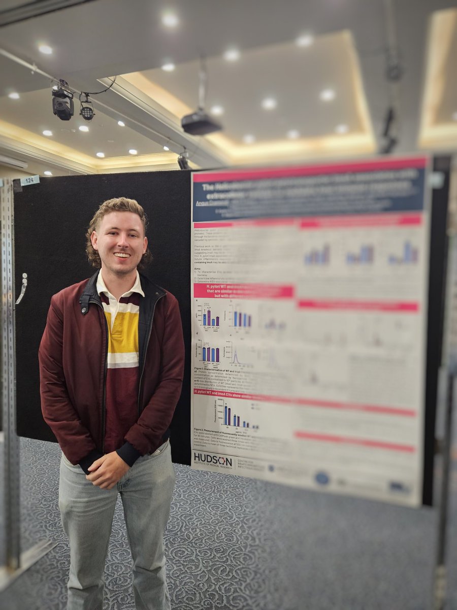 Ferrero Laboratory (@ferreromicro) on Twitter photo Our PhD student Angus Cramond presenting his studies of Helicobacter pylori vesicles and autotransporters 💥
#lorneiandi <a href="/The_VIIN/">VIIN</a> <a href="/CiiiD_Hudson/">CiiiD Hudson</a> Our PhD student Angus Cramond presenting his studies of Helicobacter pylori vesicles and autotransporters 💥
#lorneiandi <a href="/The_VIIN/">VIIN</a> <a href="/CiiiD_Hudson/">CiiiD Hudson</a>