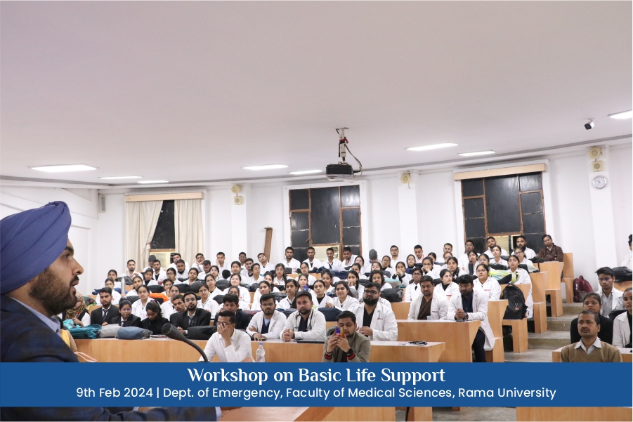 RamaUniversity's tweet image. The Workshop on &quot;Basic Life Support Saves Lives👨‍⚕️🚑&quot;
.
.
#RamaUniversity #StudentWorkshop #BasicLifeSupport #LifeSavingSkills #EmergencyResponse #HealthcareEducation #Empowerment #StudentTraining #SafetyFirst #SkillDevelopment #SavingLives #StudentHealth #EmergencyPreparedness
