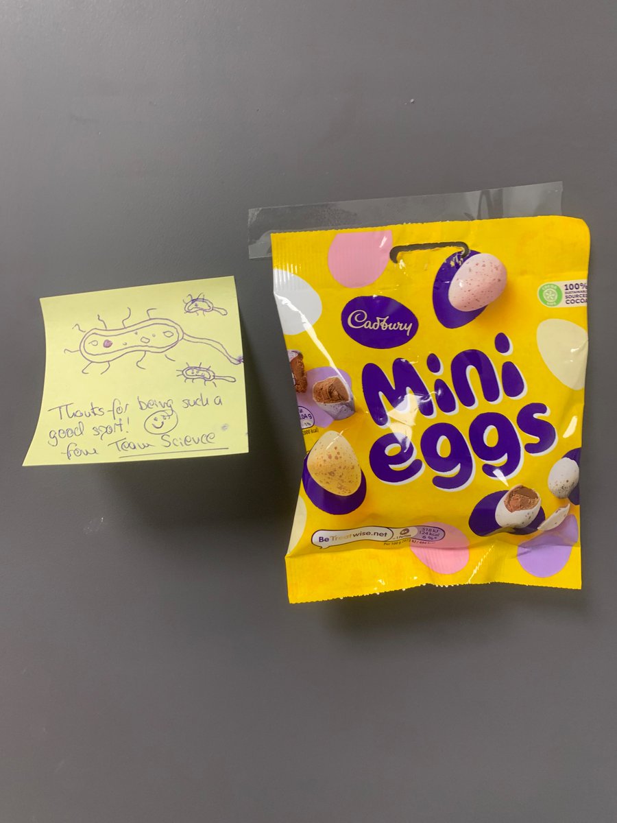 MrsTTeaching's tweet photo. I may the dirtiest desk on SLT, but I also got to work to receive chocolate on the last day of half term…so I am taking that as a win! I just will make sure they don’t touch the desk before I eat them! Thanks @David_gilbert88 and team science! https://t.co/WcxAHsTV21