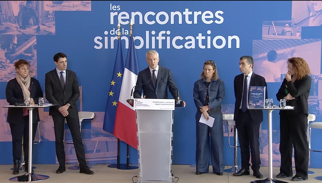 CNCPI_FR's tweet photo. Hier matin avait lieu la remise du rapport de 14 mesures réalisé par 5 parlementaires à @BrunoLeMaire et @oliviagregoire visant à rompre avec la complexité des normes et procédures administratives pour simplifier la vie des entreprises. ⬇️

#LoiPacte #Innovation https://t.co/Vh9nUizcCt