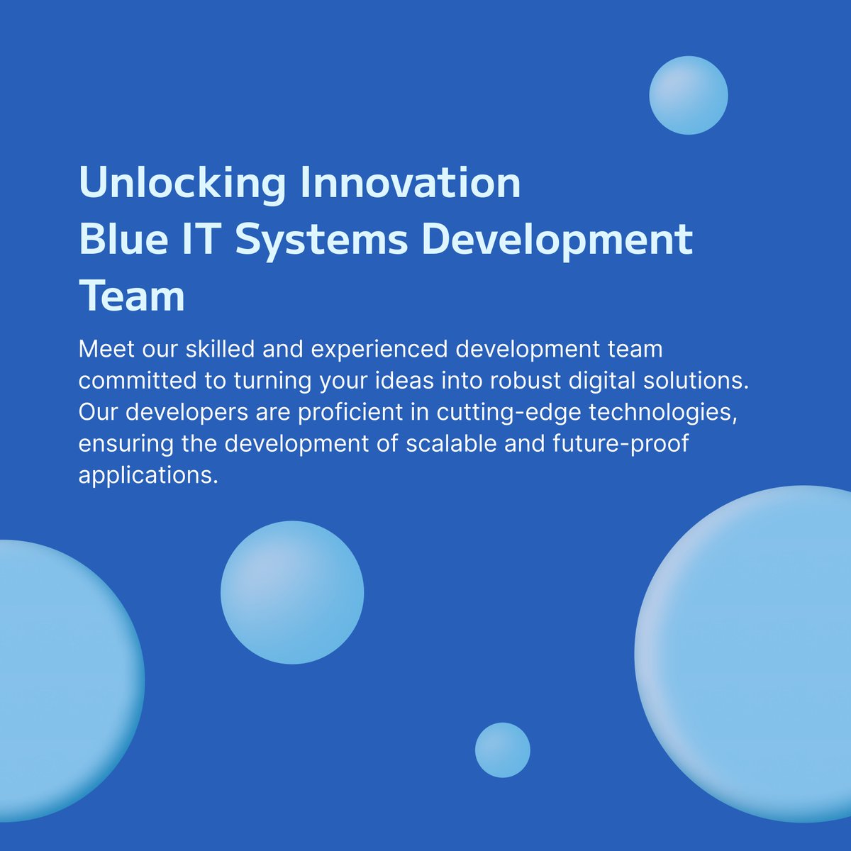 BlueITSystems's tweet image. Explore tailored collaboration models that suit your business objectives and budget. Schedule a consultation to discuss your unique requirements and how Blue IT Systems can address them.
#BlueITSystems #BespokeDevelopment #CodeSuccess #InnovationUnleashed #BusinessNarratives