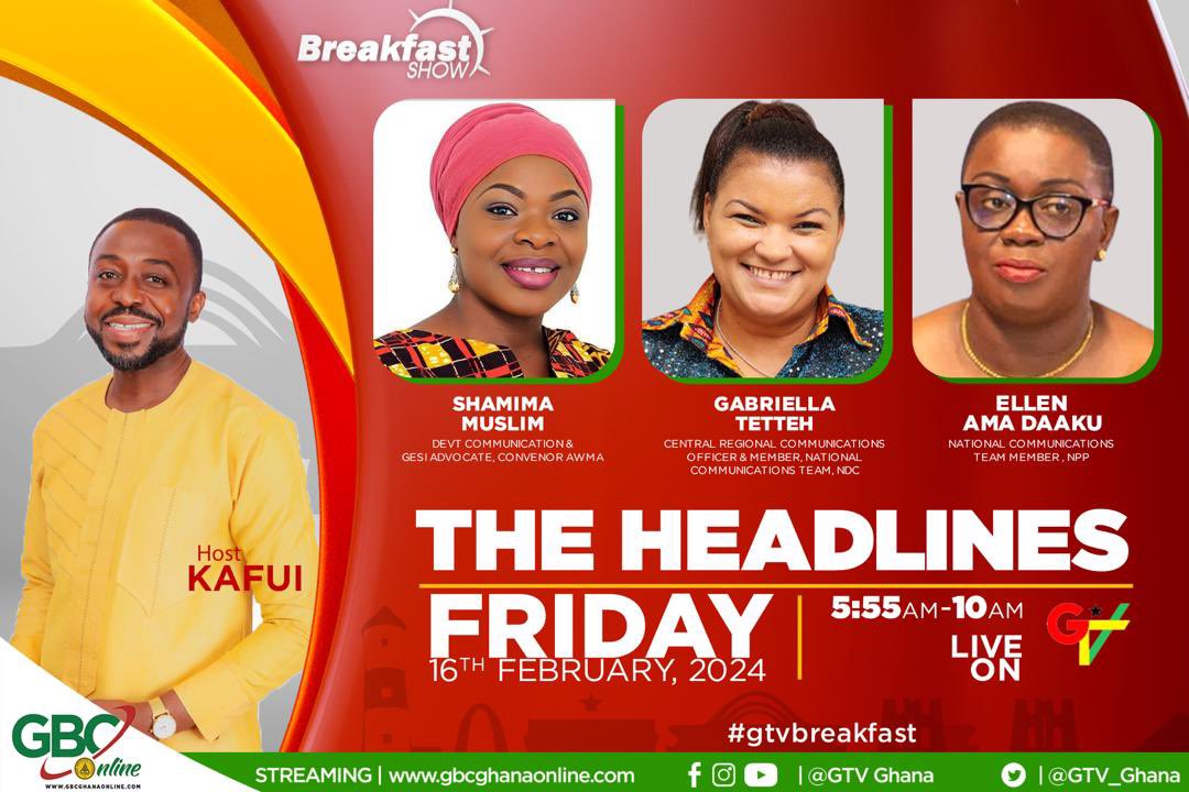 Do join us this am… @Gaby_tetteh @AmaDaaku on @GBC_Ghana breakfast show with @KafuiDey
