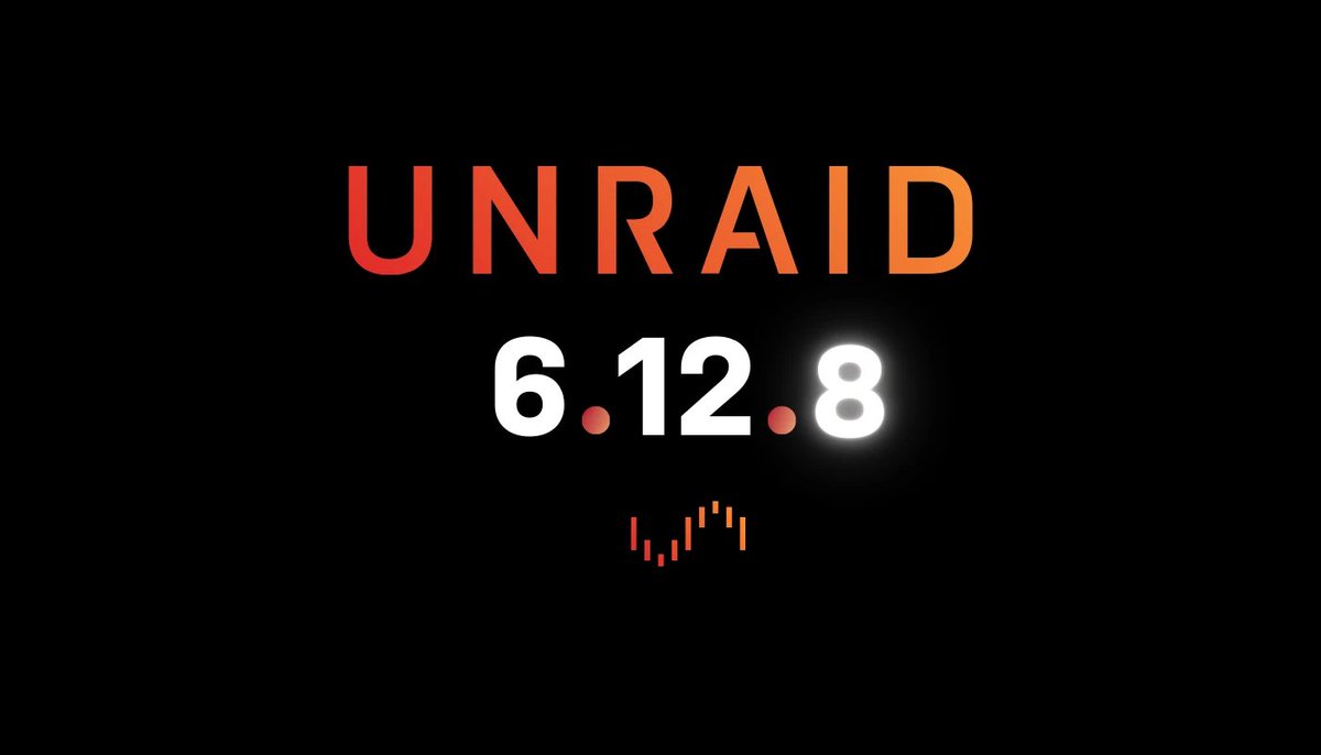 🖥️ Nueva versión <a href="/UnraidOfficial/">UNRAID</a> 6.12.8 Esta versión incluye algunas correcciones en redes, Docker, compatibilidad con Time Machine y VM. También se han mejorado los atributos SMART para NVME/SSD, mejorado y el registro del sistema para mejores resultados de soporte y mucho +